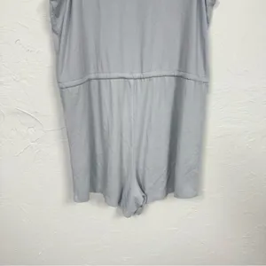 Madewell Grey Sleeveless Casual Romper Womens L Cinch Waist Summer Beachy thumbnail 15