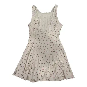 Free People Ivory Floral Daisy Trim Mini Dress – XS nwt thumbnail 2