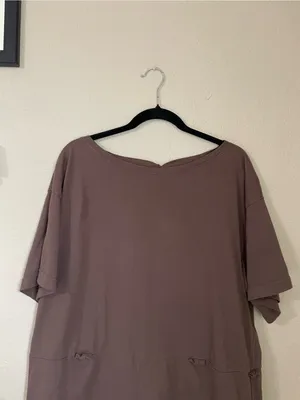 Free People Free Est Monet Romper Size XS Brown Relaxed Oversized T Shirt Boho thumbnail 8
