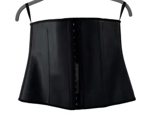 YIANNA Latex Waist Trainer Corset Shapewear Belt Black Size L New Hook Closure thumbnail 1