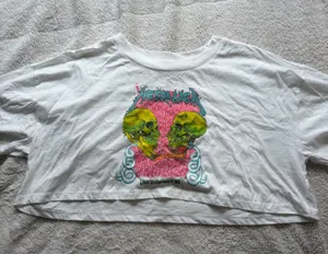 Metálica cropped tee White Size XL thumbnail 1