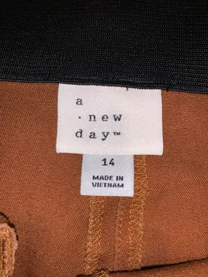 Cropped Orange Dress Pants thumbnail 4