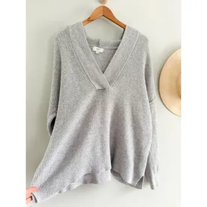 Aerie | EUC CozyUp Waffle Sweater Hoodie in Gray Oversized | Sz M thumbnail 5