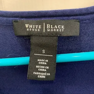 White House Black‎ Market blue long sleeve top SM thumbnail 2