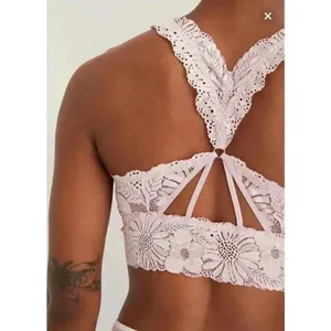 Aerie Black Lace Garden Party Bralette,‎ XSmall thumbnail 5