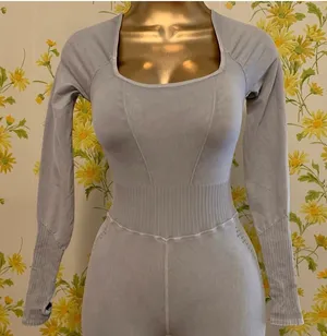Free People Good Karma Long-Sleeve Onesie ice grey size XS/S thumbnail 5