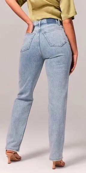 Abercrombie Curve Love Ultra High Rise 90s Straight Jean NWT thumbnail 2