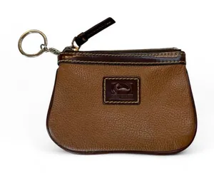 Dooney & Bourke Brown Leather Keychain Wallet #keychain thumbnail 1
