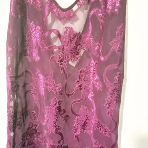 Vintage Victoria Secret Gold Label Purple Mini Dress‎ Lingerie Medium Chemise thumbnail 2