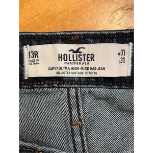 Hollister Curvy Ultra High-Rise Dad Jeans 13R 31x31 nwt (3418) thumbnail 7