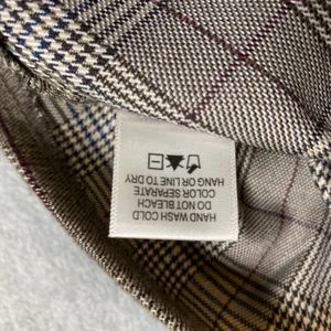 Kirious Plaid Mini Dress Women's XL Brown Strapless Pleated Smocked Preppy‎ EUC thumbnail 6