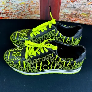 Michael Kors Neon Yellow and Black Trainers - size 9M thumbnail 3