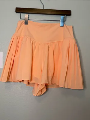 Aerie NWT BEACH Peach Pleated Active Skort XL Summer athletic casual thumbnail 3