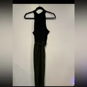 Black and‎ Green cheetah print Miami jumpsuit thumbnail 5