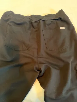 FIGS YOLA Skinny Scrub Pants Black Medium Petite M/P Technical Collection thumbnail 2