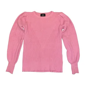 Vici Pink Bubble Over Ribbed Knit Sweater size Small thumbnail 2