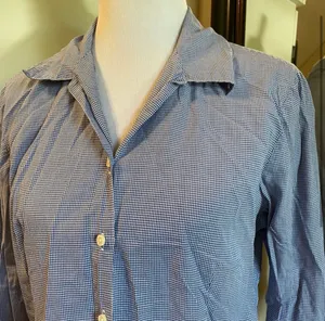 Gap Large Blue Gingham Top thumbnail 2