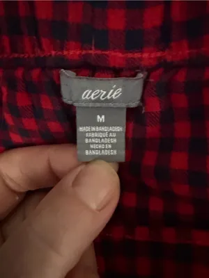 Aerie Gingham Plaid Pajama Pants Lightweight Cozy Lounge Medium thumbnail 4