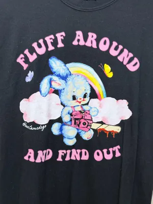 Untamed Ego Funny Bunny T-Shirt Unisex thumbnail 3