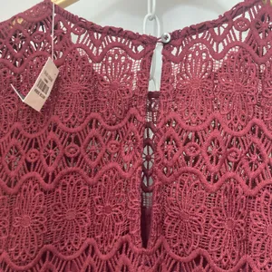 NWT Abercrombie and Fitch 1892 Collection Lace Short Sleeve Mini Dress Medium thumbnail 7