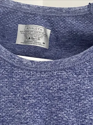 Heather Navy Blue Short Sleeve Tee thumbnail 2