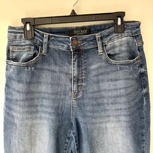 Judy Blue Wide Leg Jeans Medium Wash Denim thumbnail 2