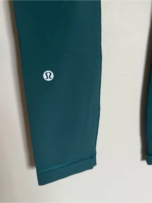 Lululemon Wunder Train High-Rise Crop 23” Green Jasper Turquoise Legging Size 2 thumbnail 7