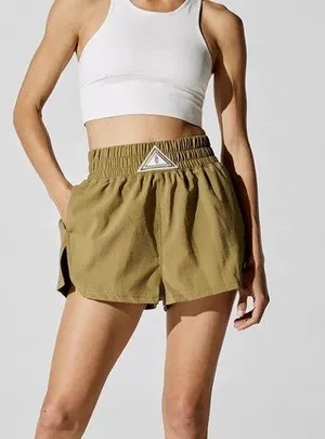 NWT Free People Movement Next Round Shorts Muted Sage thumbnail 1
