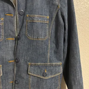 L.L. Bean Womens Size Small Denim Barn Coat Blue 1821 thumbnail 3