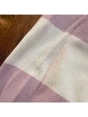 White Birch V Neck Striped Sweater White Lilac Purple 3X thumbnail 6