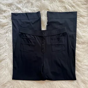 Halara DayStretch High Waisted Pockets Straight Leg Casual Pants Black Size XL thumbnail 3