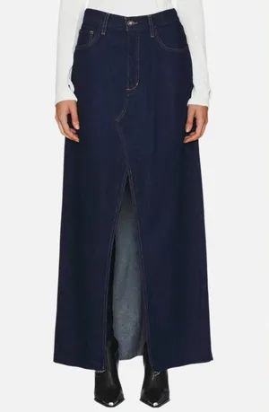 Favorite Daughter Women's Blue Sunny Maxi Skirt Size 28 NWT thumbnail 1