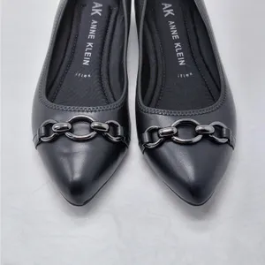 Anne Klein Womens Ballet Flats Size 8 Black Slip On Pointed Toe Shoe Office Chic thumbnail 8