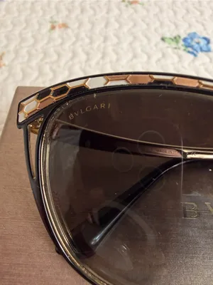 Bulgari Black and Gold Cat-Eye Sunglasses thumbnail 3