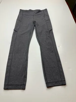 Lululemon Speed Up Tight Legging Heathered Black Grey Gray W5CA2T‎ Womens 6 thumbnail 1