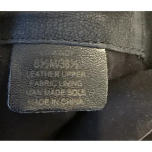 Vince Camuto Womens 8.5 Windy Moto Boots Black Leather Gold Buckle Mid Calf thumbnail 3