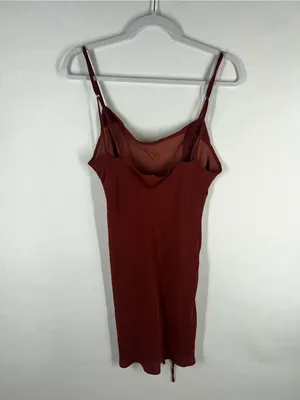 Free People Be My Mini Slip Dress Rust‎ Size M thumbnail 6