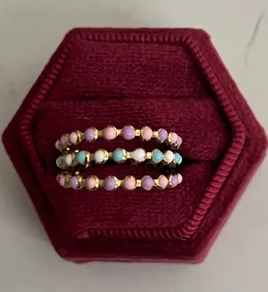 &merci Adorable Golden Vibrant Colors Adjustable Statement Ring Size 6-9 thumbnail 1