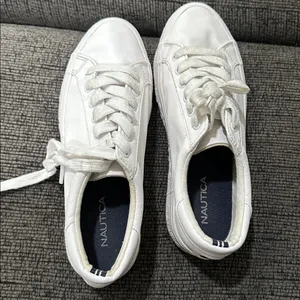 Nautica Classic White Sneakers - nautica - aelisa style thumbnail 2