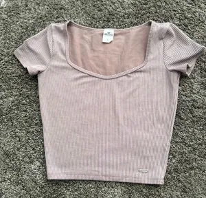 Hollister Purple Crop Top Size XS 0351 thumbnail 1