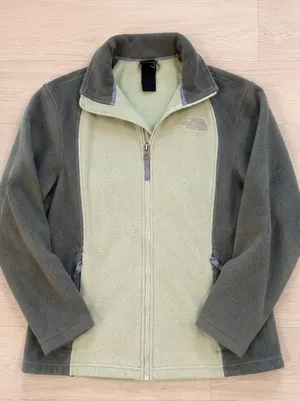 The North Face Women's Full-Zip Fleece Jacket Outdoor Sage Gray Large thumbnail 1