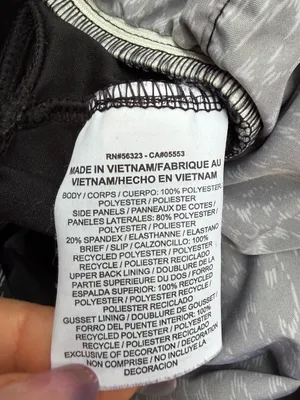 Nike 10K Dri-FIT Running Shorts Black Grey Static Print Mesh Trim Women's Large thumbnail 7