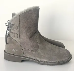 UGG Naiyah Suede fur lined Ankle Boots grey 9 thumbnail 1