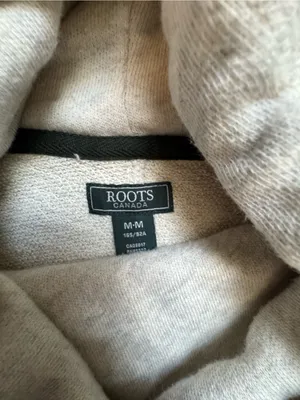 Women’s oatmeal Roots Canada Hooded Pullover Sweatshirt med thumbnail 7