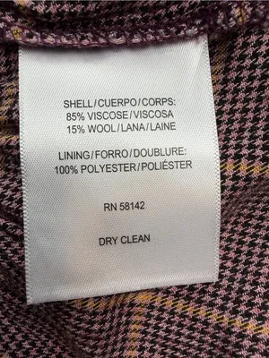 Gal Meets Glam Plaid Button Front Tie Waist Midi Dress US 12 Lined thumbnail 6