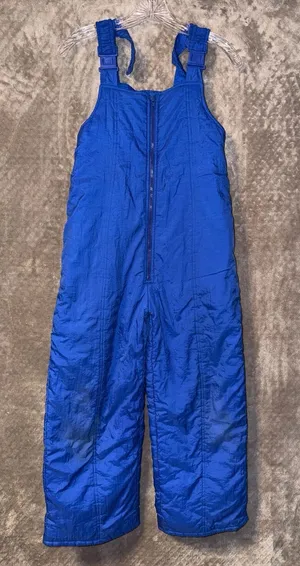 Windy Trail by Weather Tamer Royal Blue Snow Bib Overalls Size L thumbnail 1