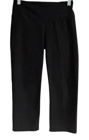 Nike Women's XS Black Cropped Athletic Pants Dri-FIT Yoga Gym‎ Casual thumbnail 1