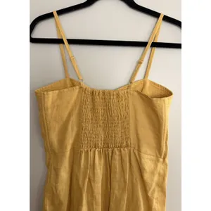 Suboo Button Down Midi Sundress Mustard Yellow Women's Size Small‎ thumbnail 4
