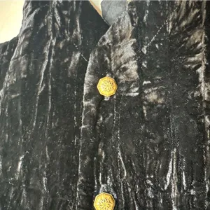 Vintage Koret Black Velvet Button Front Vest Women’s Medium Dark Academia thumbnail 3