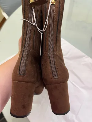 NEW Altar’d State Brown Suede Heeled Booties Size 9 NWT thumbnail 7
